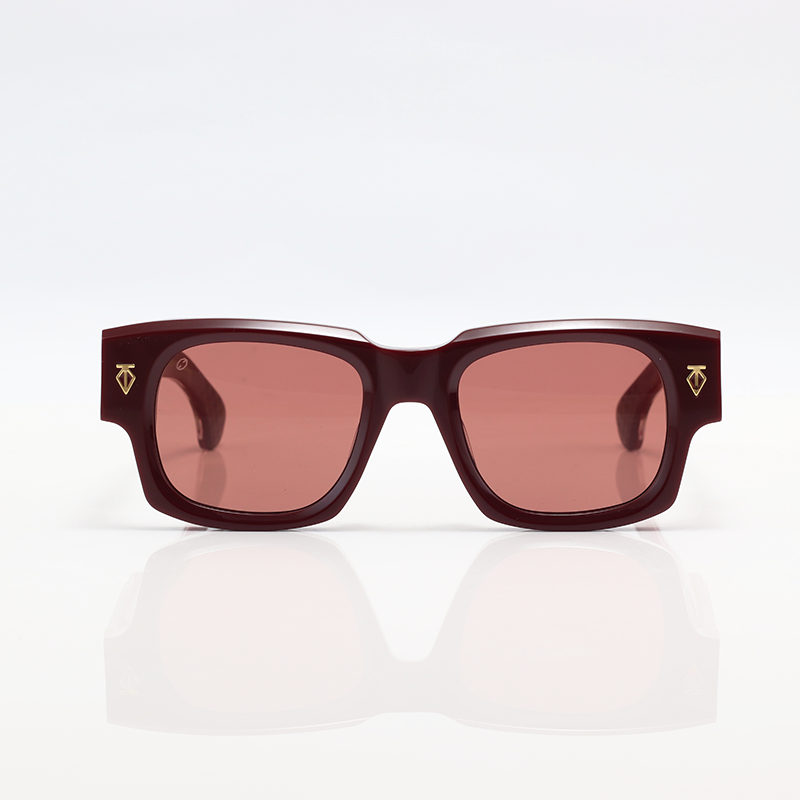 T HENRI - DUSENBERG - Cherry - Acetate - Square - Sunglasses