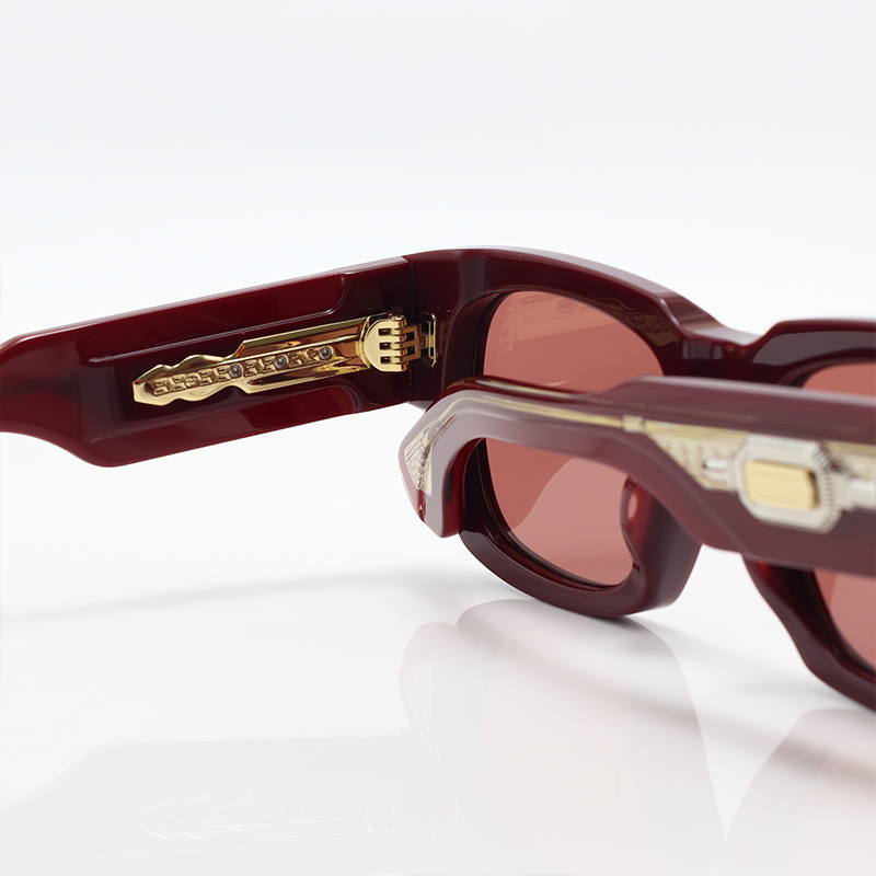 T HENRI - DUSENBERG - Cherry - Acetate - Square - Sunglasses
