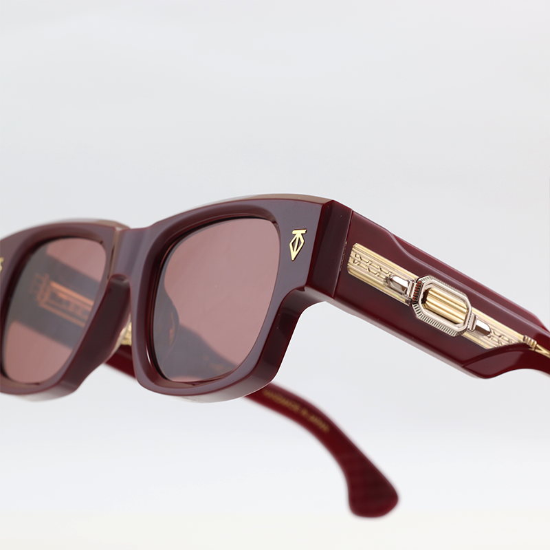 T HENRI - DUSENBERG - Cherry - Acetate - Square - Sunglasses