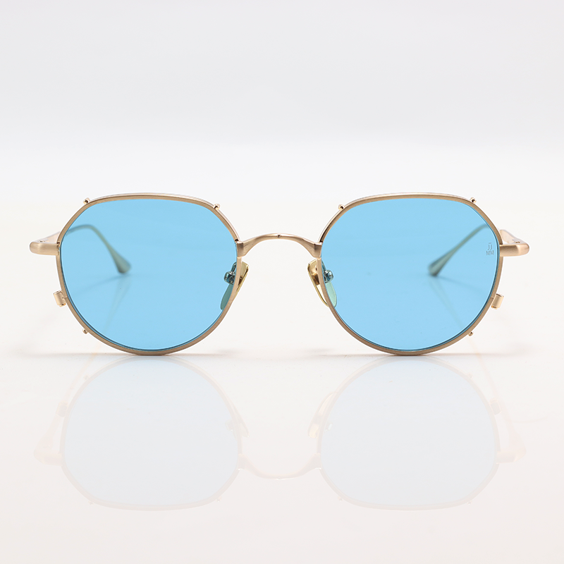 Jacques Marie Mage - HARTANA - Golden Blue - Metal - Oval - Sunglasses