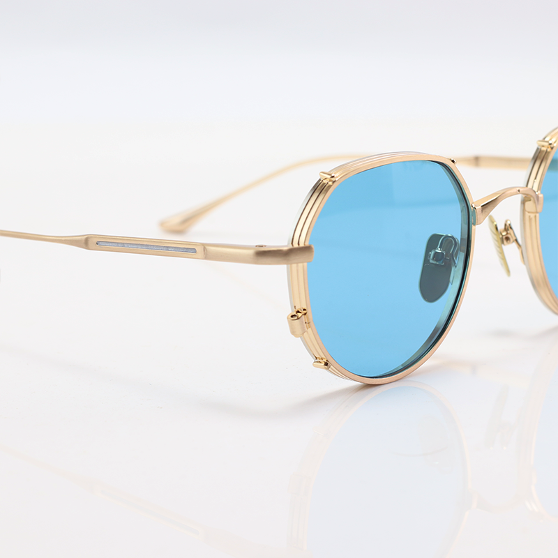Jacques Marie Mage - HARTANA - Golden Blue - Metal - Oval - Sunglasses