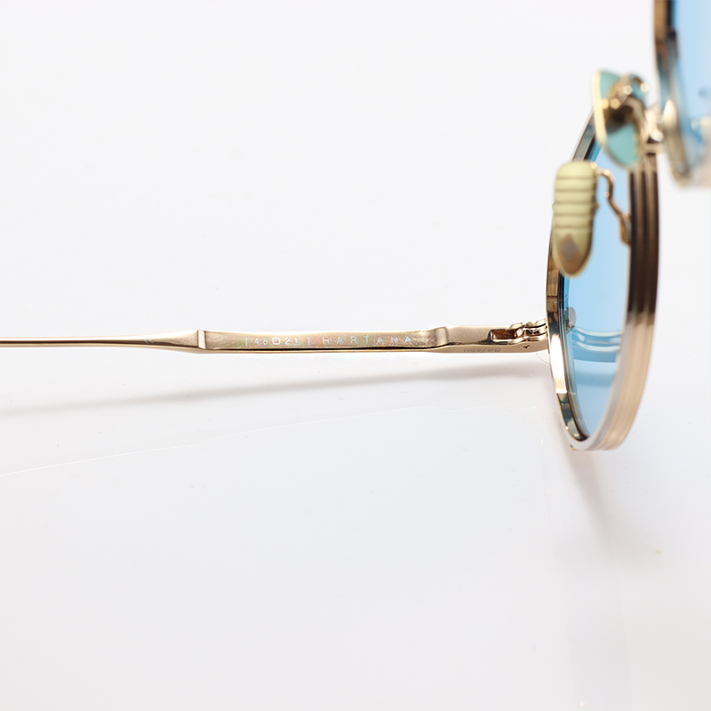 Jacques Marie Mage - HARTANA - Golden Blue - Metal - Oval - Sunglasses