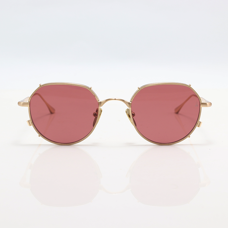Jacques Marie Mage - HARTANA - Golden Pink - Metal - Oval - Sunglasses