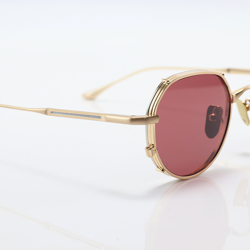 Jacques Marie Mage - HARTANA - Golden Pink - Metal - Oval - Sunglasses