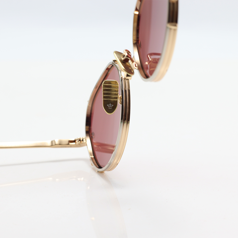Jacques Marie Mage - HARTANA - Golden Pink - Metal - Oval - Sunglasses