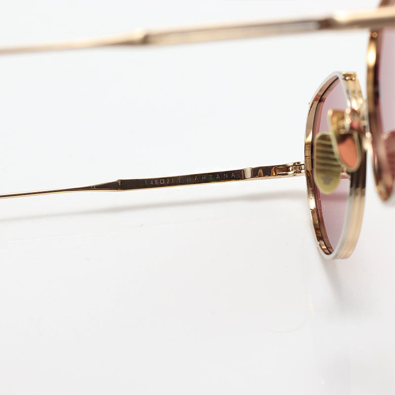 Jacques Marie Mage - HARTANA - Golden Pink - Metal - Oval - Sunglasses