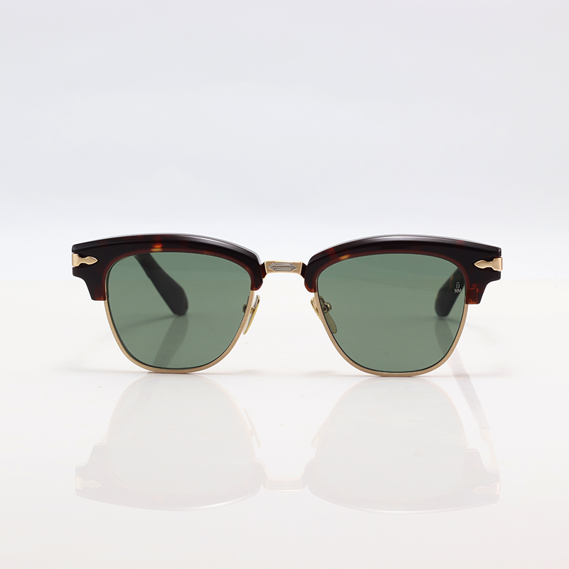 Jacques Marie Mage - SARTRE - Golden Tortoise Green - Acetate - Metal - Rectangle - Sunglasses