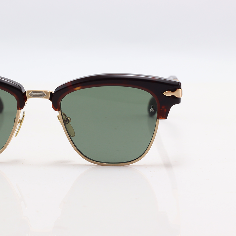Jacques Marie Mage - SARTRE - Golden Tortoise Green - Acetate - Metal - Rectangle - Sunglasses