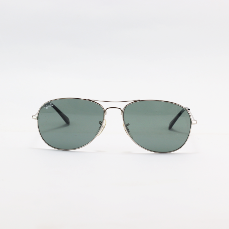 Ray B – RB3362 – Silver Green – Aviator – Metal – Sunglasses