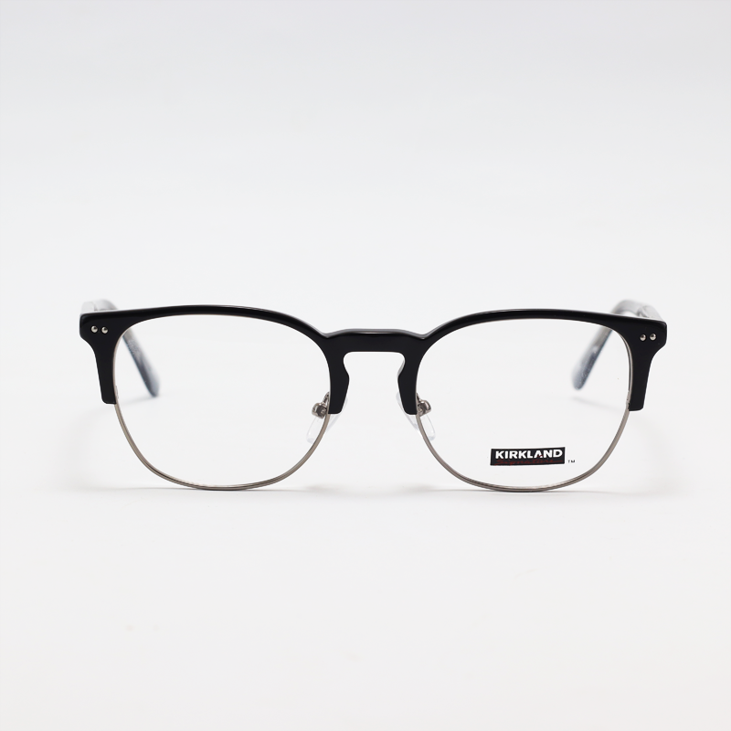 Kirkland - SIGNATURE - KS ANNE - Black Silver - Acetate - Metal - Clubmaster - Eyewear