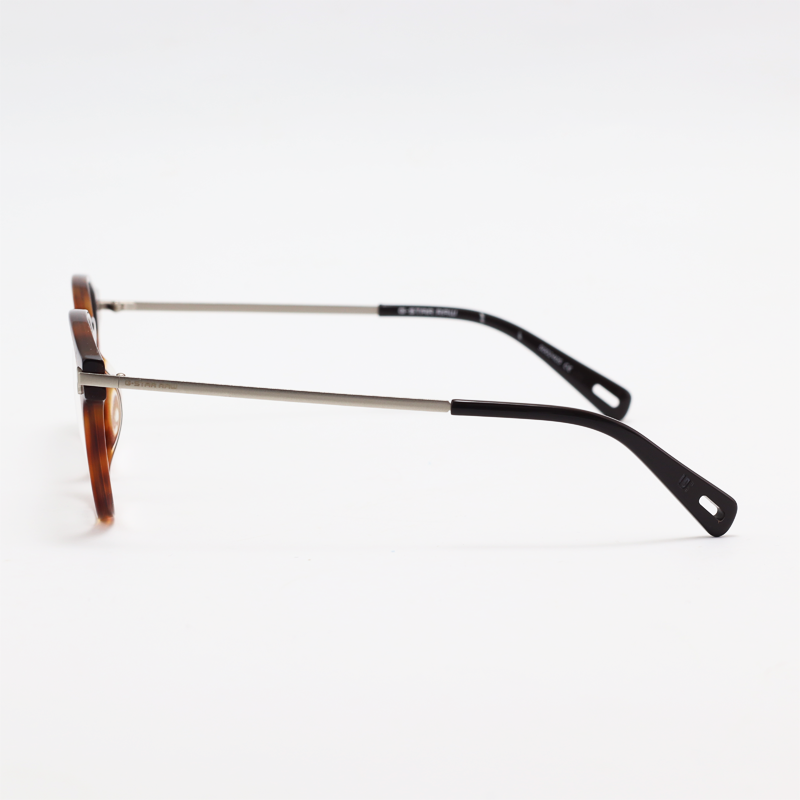 G-Star Raw - GS STORMER - Brown - Acetate - Metal - Round - Eyewear