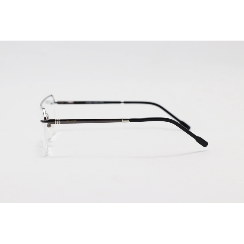 Strrippr - 6225 - Gun Metallic- Metal - Rimless - Rectangle - Eyewear
