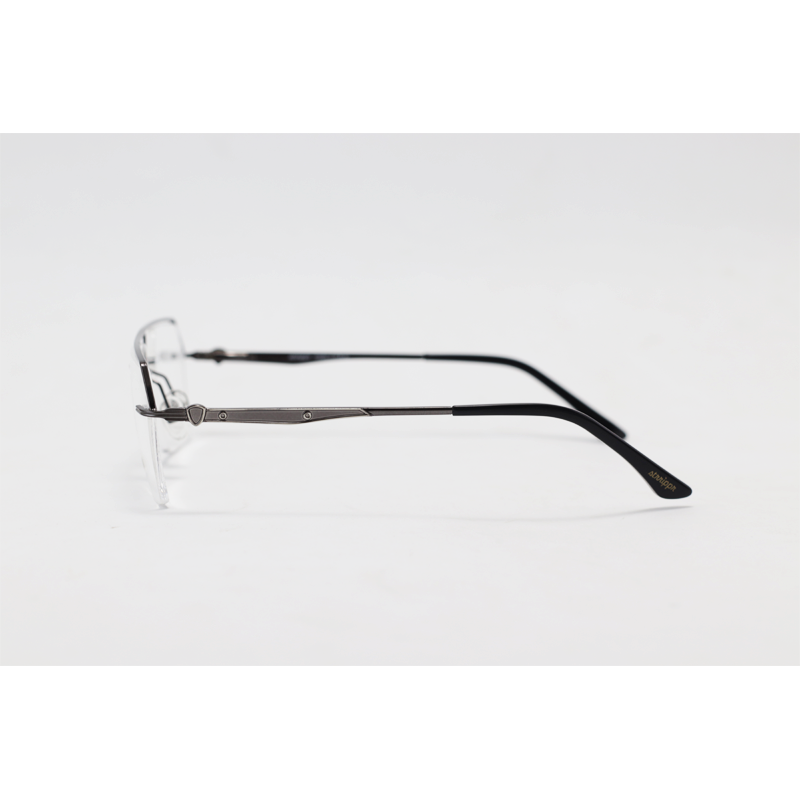 Strrippr - 6227 - Gun Metallic - Metal - Rimless - Rectangle - Eyewear
