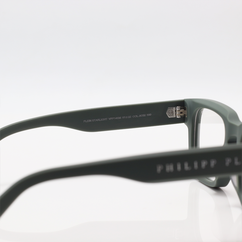 PHILIPP PLEIN - STARLIGHT - Matte Green - Acetate - Rectangle - Eyewear