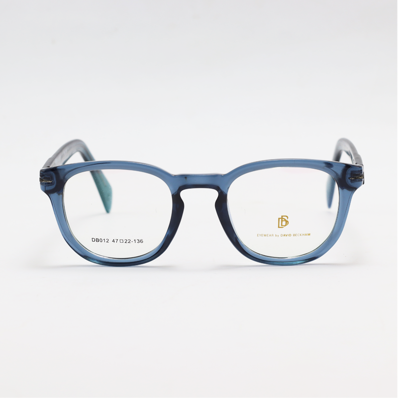 David Beckham - DB012 - Blue Translucent - Rectangle - Acetate - Eyewear