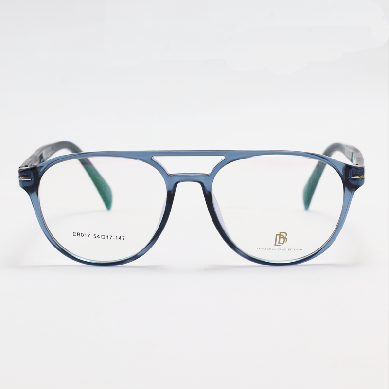 David Beckham - DB017 - Blue Translucent - Rectangle - Acetate - Eyewear