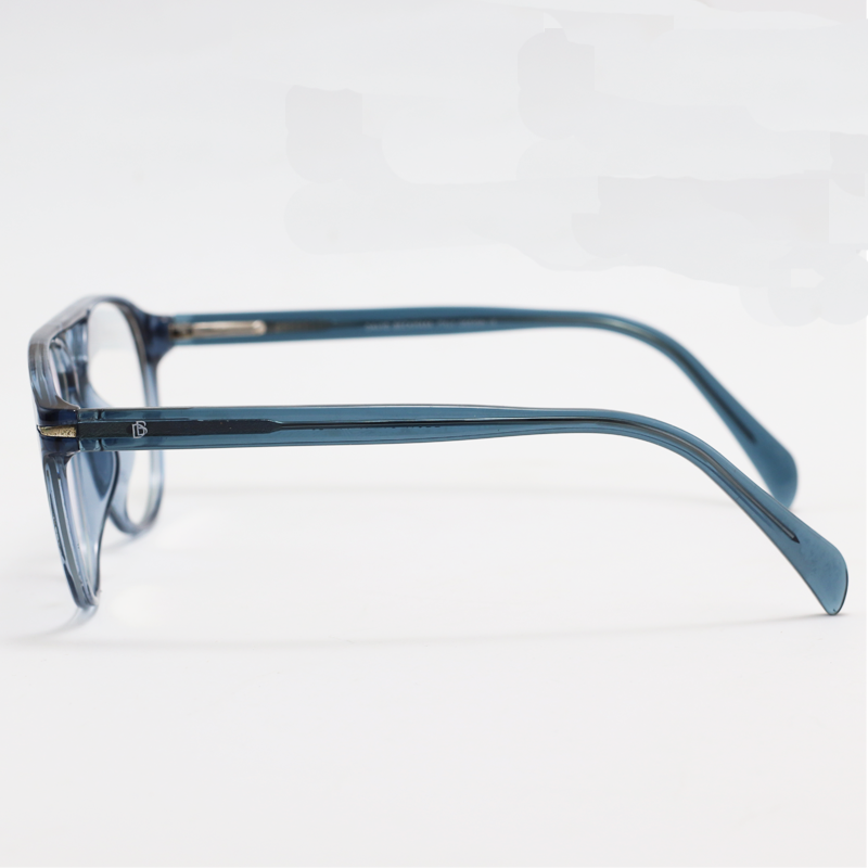 David Beckham - DB017 - Blue Translucent - Rectangle - Acetate - Eyewear