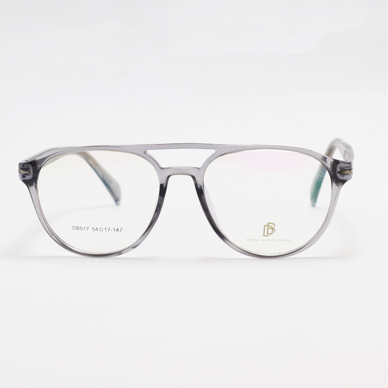 David Beckham - DB017 - Grey Translucent - Rectangle - Acetate - Eyewear