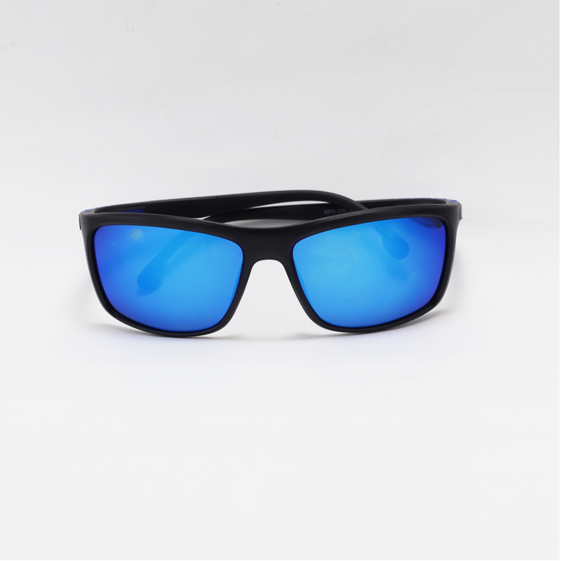 Ray B - 2073 - Blue Black - Acetate - Polarized - Rectangle - Sunglasses