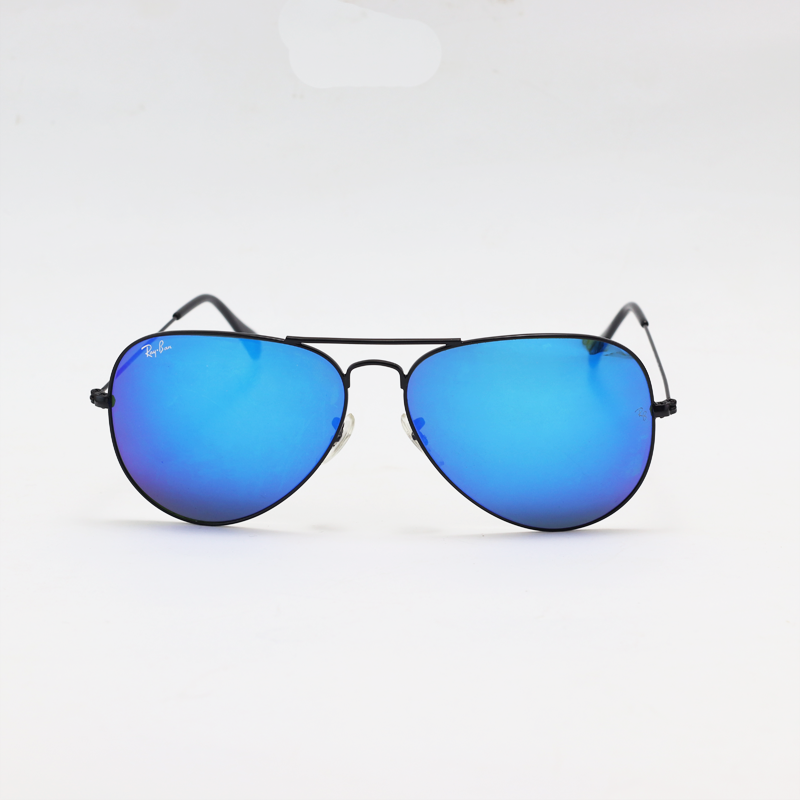 Ray B - 3026 - Black Blue Mercury - Metal - Aviator - Sunglasses
