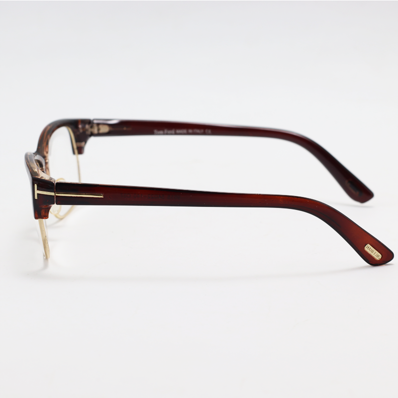Tom Ford - 9515 - Golden Brown - Acetate - Metal - Rectangle - Eyewear