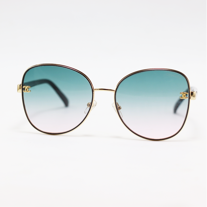 Chanel - 2922 - Golden Havana - Metal - Aviator - Sunglasses