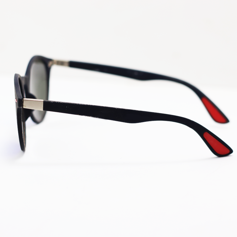 Ray B - MBH18100 - Black Blue Mercury - Acetate - Oval - Sunglasses -