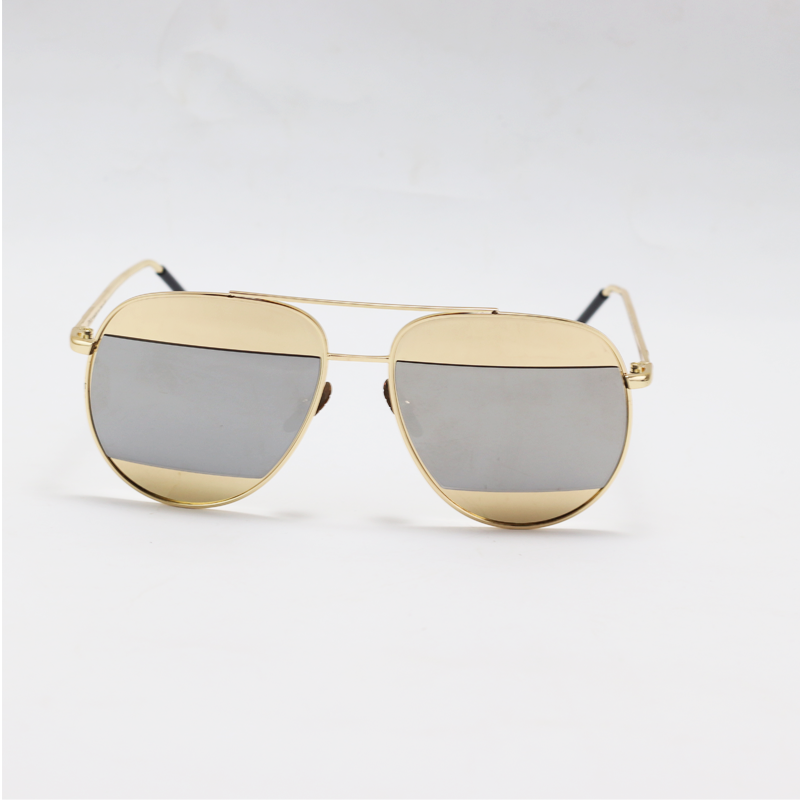 Dior - 6818 - Golden Silver Mercury - Metal - Aviator - Sunglasses