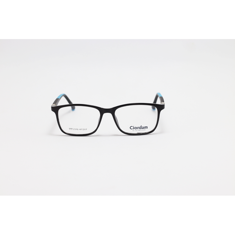 Ciordam - 2310 - Black Blue - Acetate - Rectangle - Kids - Eyewear
