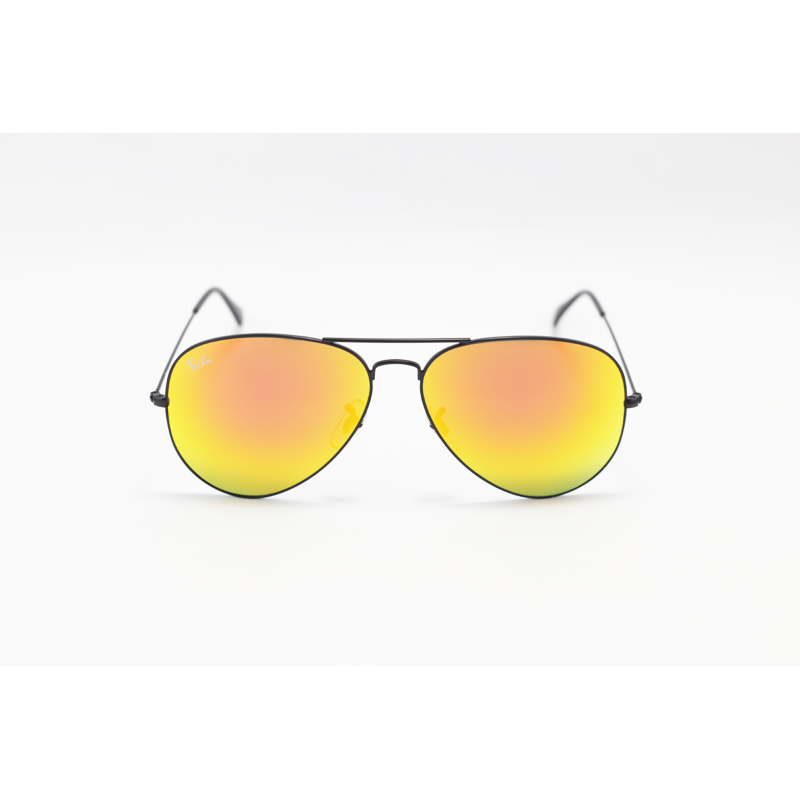 Ray B – 3025 – Black Orange Mercury – Aviator – Metal – Sunglasses