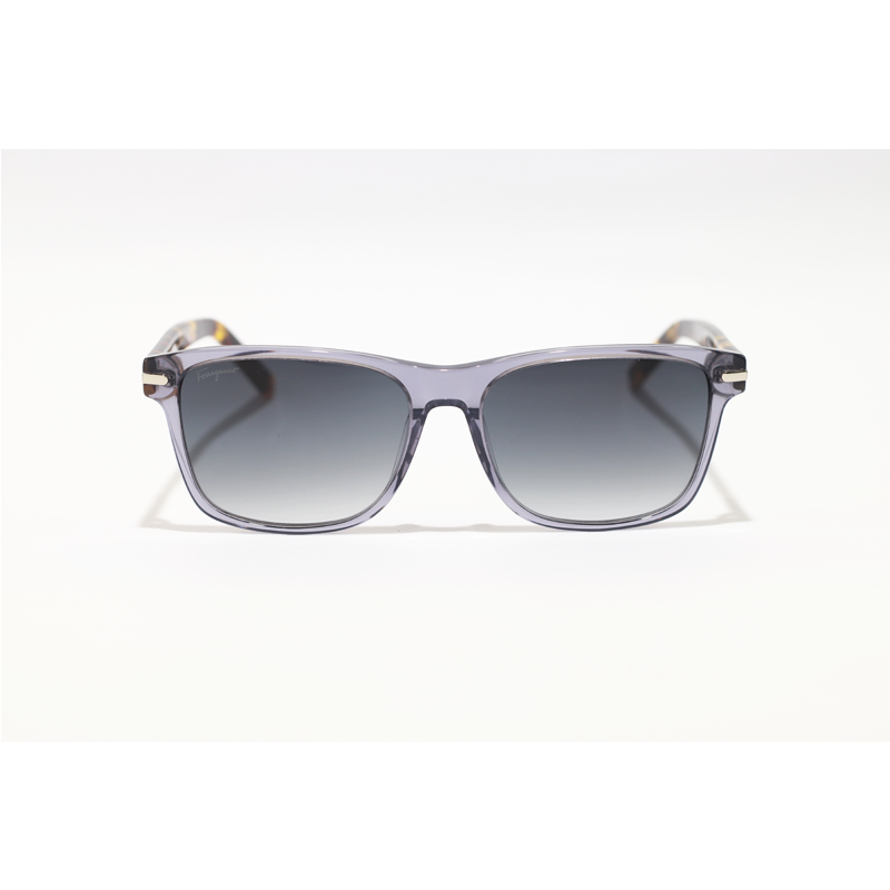 Salvatore Ferragamo - 992 - Grey Translucent Grey Gradient - Acetate - Rectangle - Sunglasses