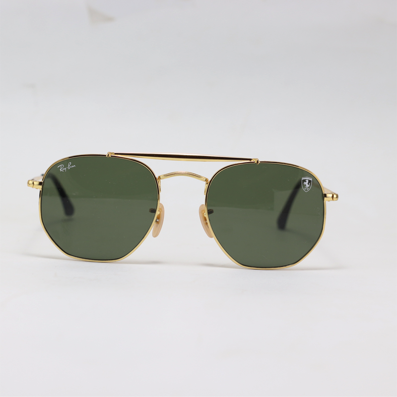 Ray B Ferrari – 3648 – Limited Edition – Golden Green – Marshall – Metal – Double Bridge – Sunglasses