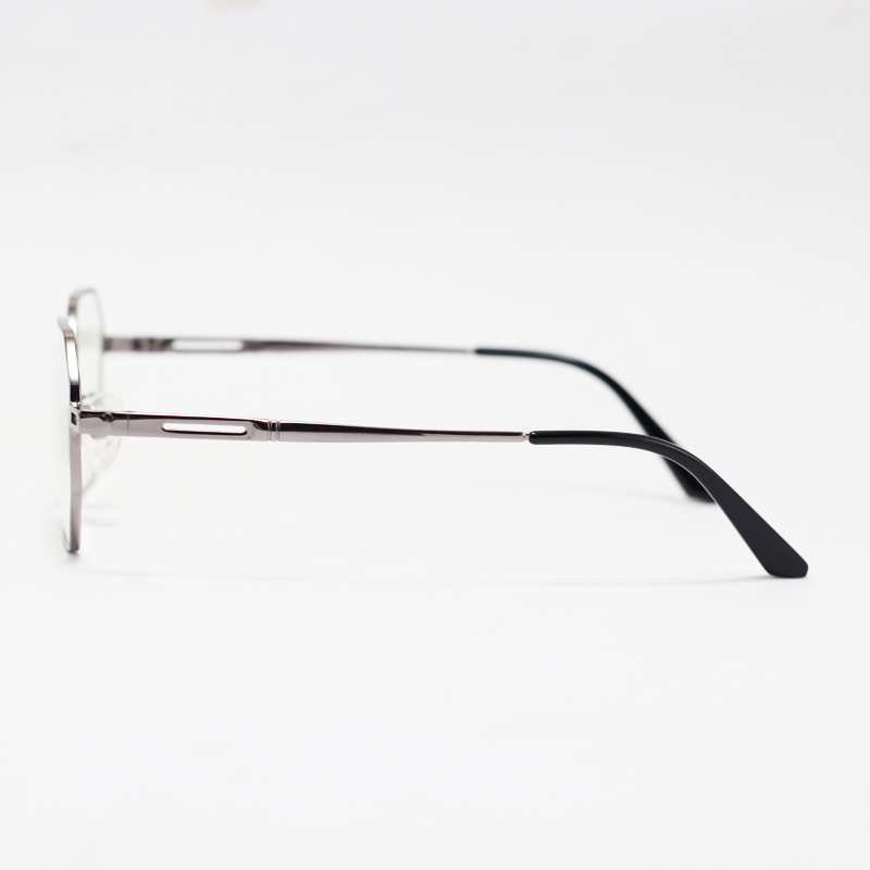 Silhouette – 8801 – Silver Black – Metal - Blue Cut -  Eyewear