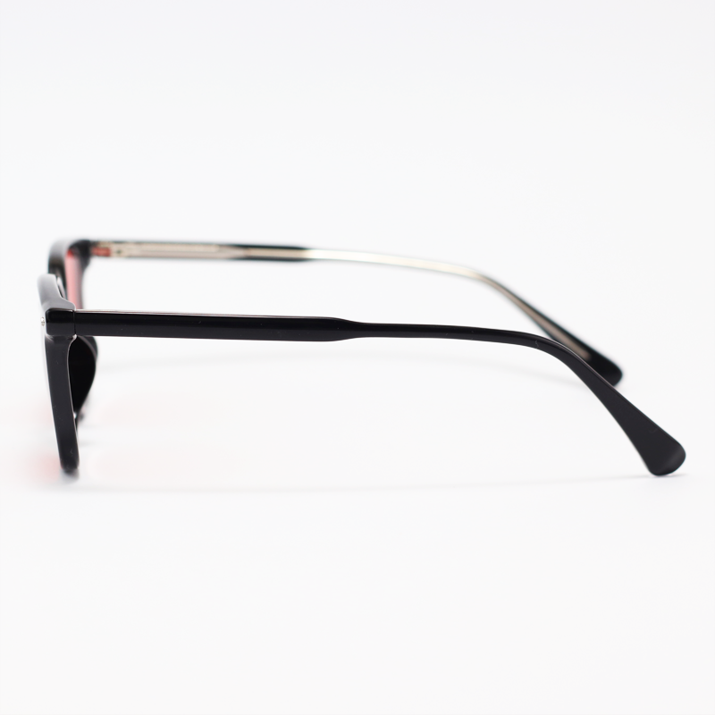 Moscot - 2316 - Black Red - Acetate - Rectangle - Sunglasses