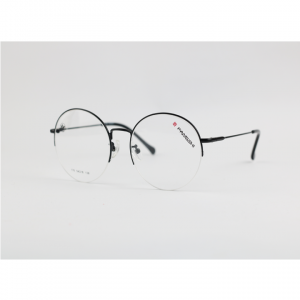 Fangshi – 176 – Black – Half Rim – Metal – Eyewear