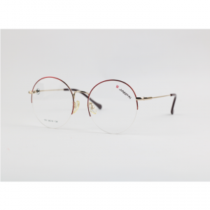 Fangshi – 176 – Golden Red – Half Rim – Metal – Eyewear