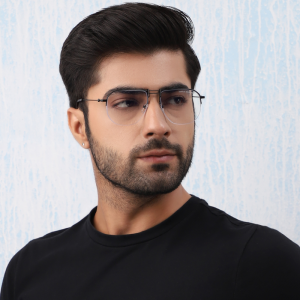 Gentle Monster - 5151 - Black - Metal - Aviator - Blue Cut - Half Rim - Eyewear