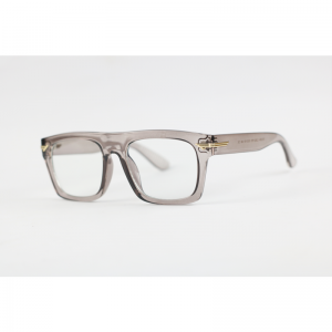 Police - 3394 - Grey Translucent - Acetate - Rectangle - Blue Cut - Eye Wear