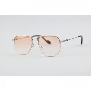 Gentle Monster – 5151 – Silver Peach – Metal – Aviator – Half Rim – Sunglasses