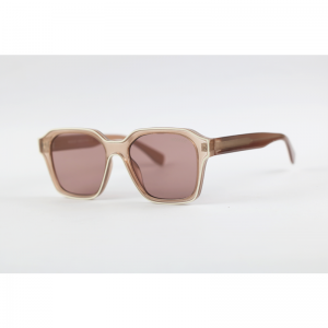 Moscot - 8809 - Peach Translucent - Acetate - Rectangle - Sunglasses