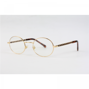 Dior - 31757 - Golden Tortoise - Metal - Blue Cut - Oval - Eyewear