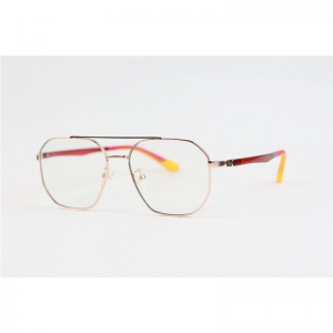 Gucci - 844 - Golden Red - Acetate - Metal - Blue Cut - Double Bridge - Eyewear