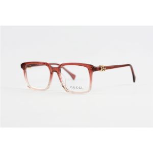 Gucci - 1498 - Brown Crystal - Acetate - Rectangle - Eyewear
