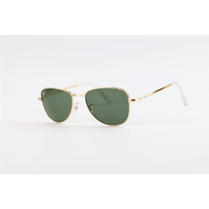 Ray B - 3733 - Golden Green - Metal - Oval - Sunglasses