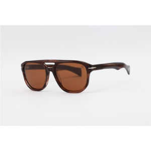 David Beckham - 1073 - Brown Horn - Acetate - Aviator - Polarized - Sunglasses