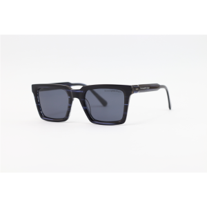 Ermenegildo Zegna - 0180 - Blue Stripe - Acetate - Rectangle - Polarized - Sunglasses