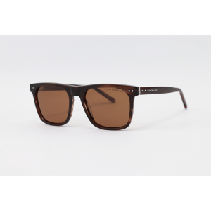 TOMMY HILFIGER - 2031 - Brown Horn - Acetate - Rectangle - Polarized - Sunglasses