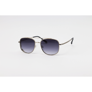 David Beckham - 2410 - Silver Black Gradient - Metal - Square - Double Bridge - Sunglasses