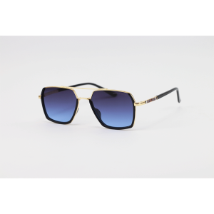 TOMMY HILFIGER - 2487 - Golden Black Blue Gradient - Acetate - Metal - Rectangle - Sunglasses