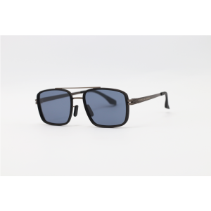 Porsche Design - 009 - Gun Blue - Metal - Rectangle - Polarized - Double Bridge - Sunglasses